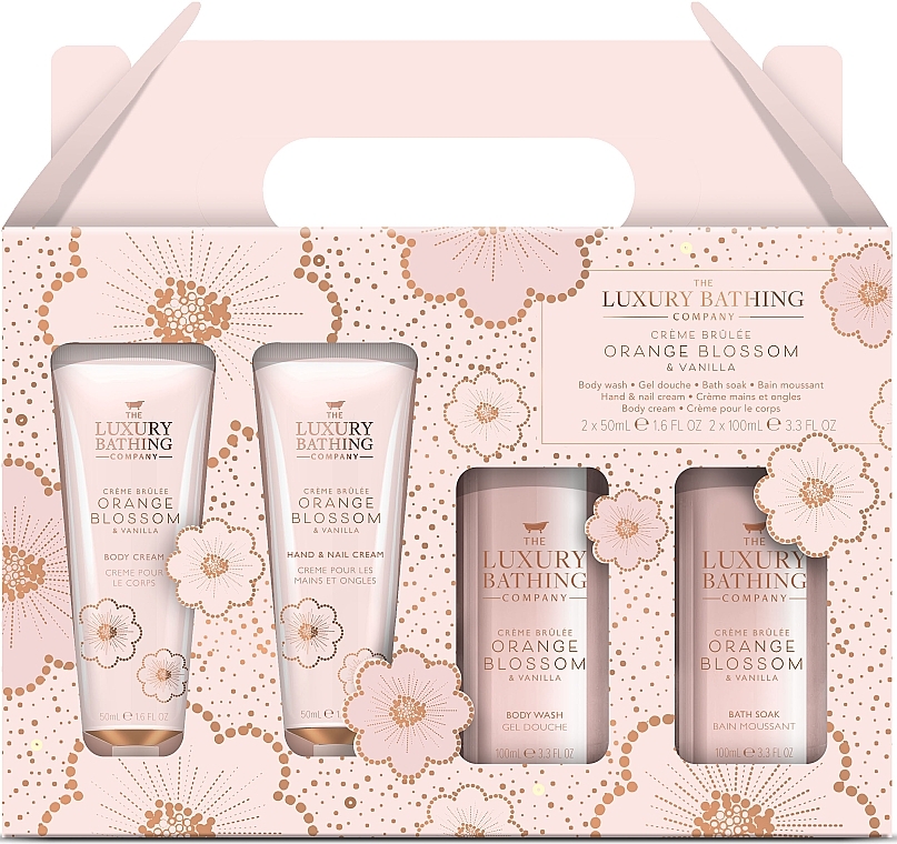 Set, 4 Produkte - Grace Cole The Luxury Bathing Creme Brulee, Orange Blossom & Vanilla Top To Toe Essentials Set — Bild N1