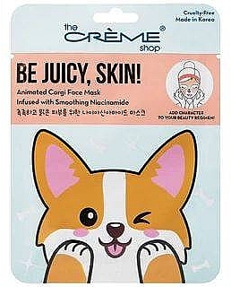 Gesichtsmaske - The Creme Shop Be Juicy Skin! Animated Corgi Face Mask — Bild N1