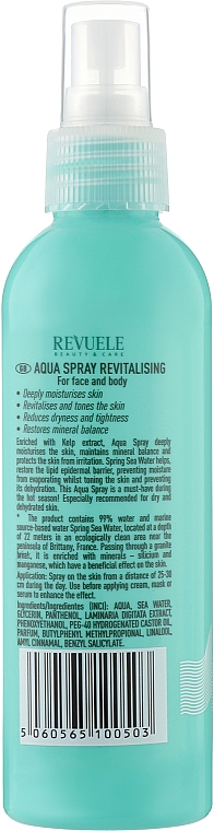 Revitalisierendes Gesichts- und Körperspray - Revuele Face&Body Revitalizing Aqua Spray — Bild N2