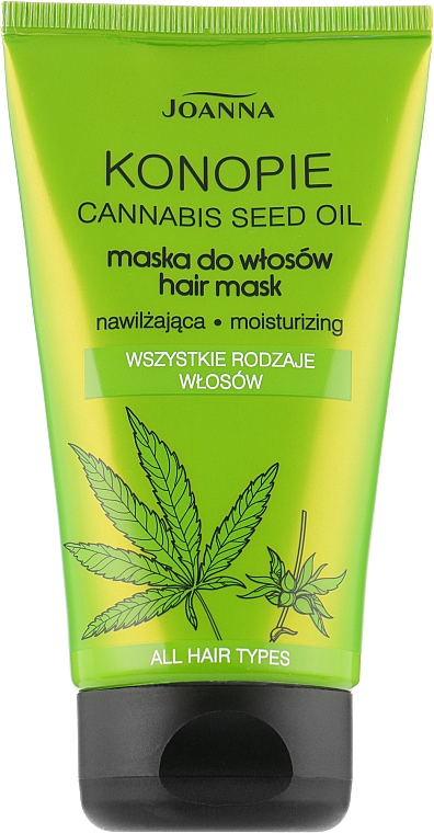 Feuchtigkeitsspendende Haarmaske mit Hanfsamenöl - Joanna Cannabis Seed Oil Hair Mask — Bild N1