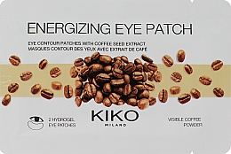 Tonisierende Hydrogel-Augenpatches mit Kaffeeextrakt - Kiko Milano Energizing Eye Patch — Bild N1