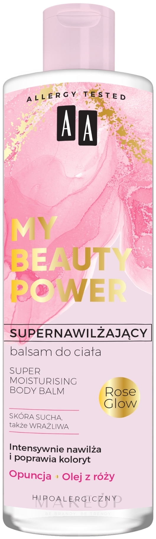 Intensiv feuchtigkeitsspendender Körperbalsam mit Feigenkaktus und Rosenöl - AA My Beauty Power Super Moisturizing Body Balm — Bild 400 ml