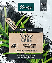 Düfte, Parfümerie und Kosmetik Detox Tuchmaske mit Algen, Bambuskohle und Moringa - Kneipp Detox Care Sheet Mask
