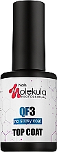 Düfte, Parfümerie und Kosmetik Decklack Gel-Nagellack - Nails Molekula Top Coat QF3 Gel System & Gel Polish