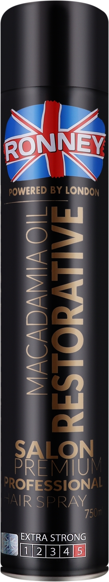Haarlack - Ronney Macadamia Oil Restorative Hair Spray — Bild 750 ml