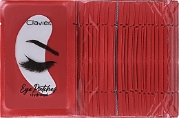 Hydrogel-Pads für Wimpernverlängerungen - Clavier Eye Patches Hydrogel Red  — Bild N1