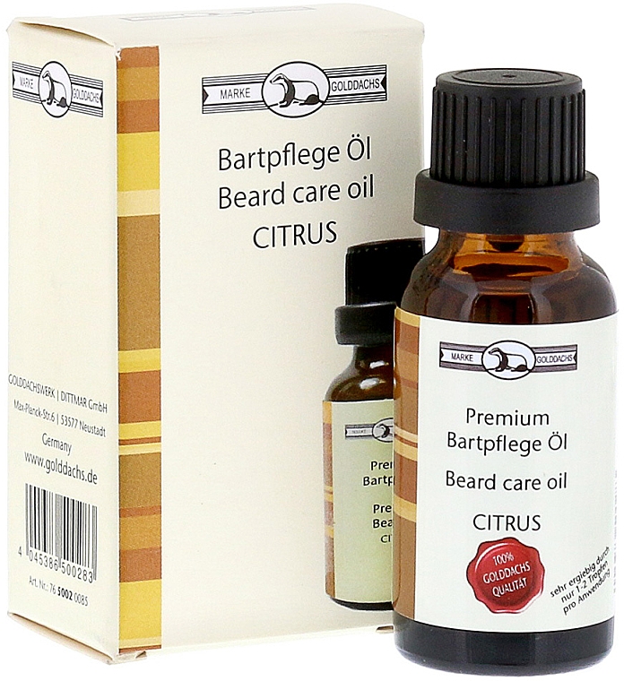Bartöl Zitrus - Golddachs Beard Oil Citrus — Bild N1