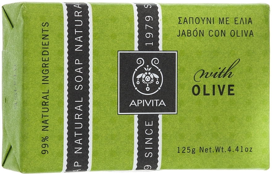 Naturseife mit Olive - Apivita Natural Soap with Olive — Bild N1