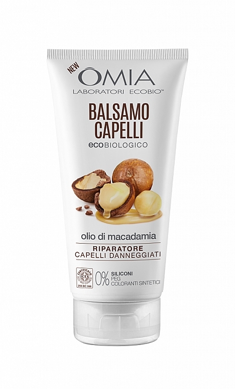 Haarspülung mit Macadamia-Öl - Omia Labaratori Ecobio Macadamia Oil Hair Conditioner — Bild N1