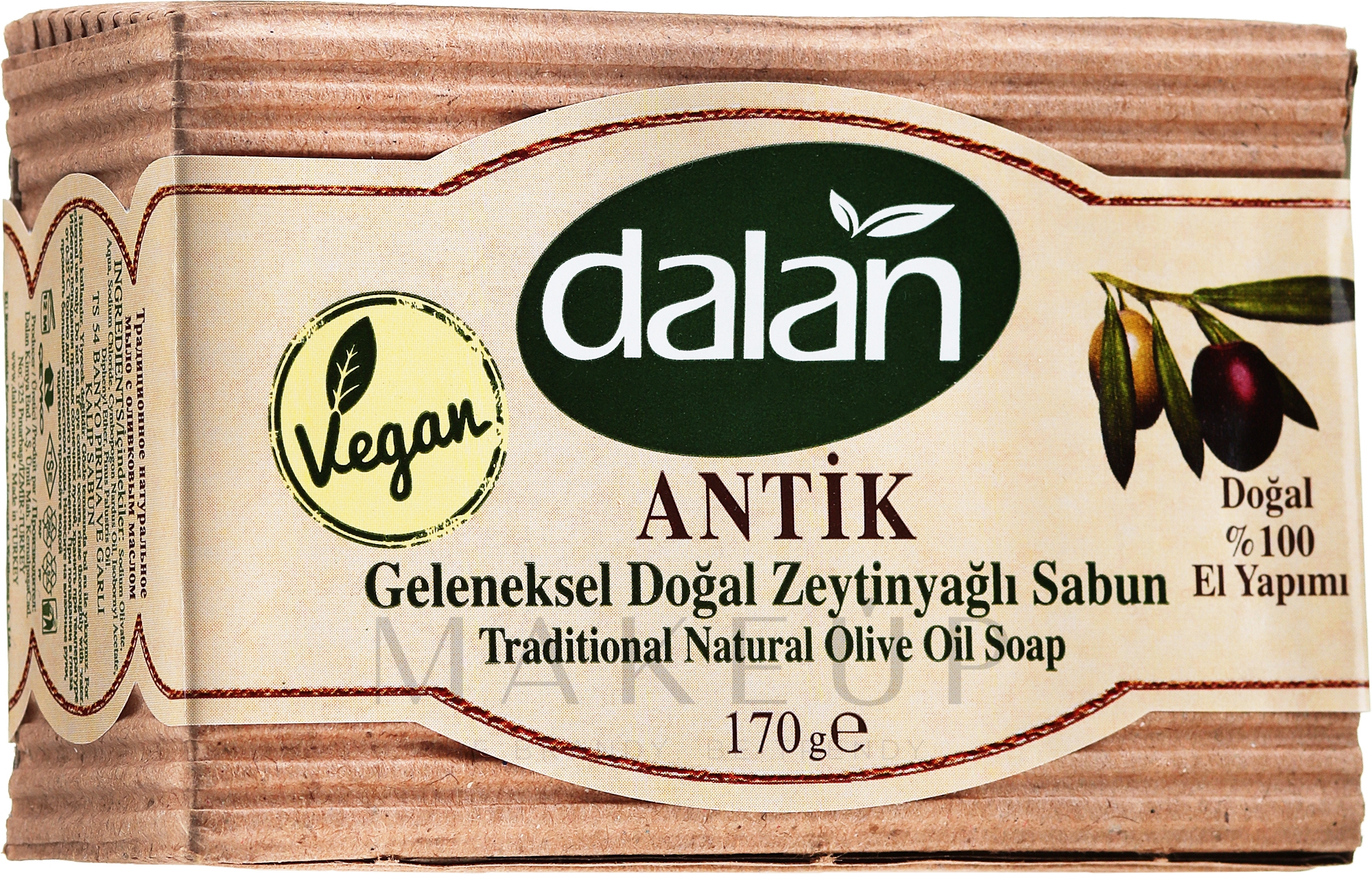 Naturseife mit Olivenöl - Dalan Antique Made From Olive Oil — Bild 170 g