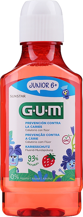 Mundspülung für Kinder mit Erdbeergeschmack - G.U.M Junior — Bild N1