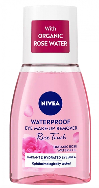 Zweiphasiger Make-up-Entferner - Nivea Rose Touch Waterproof Eye Make-Up Remover — Bild N1
