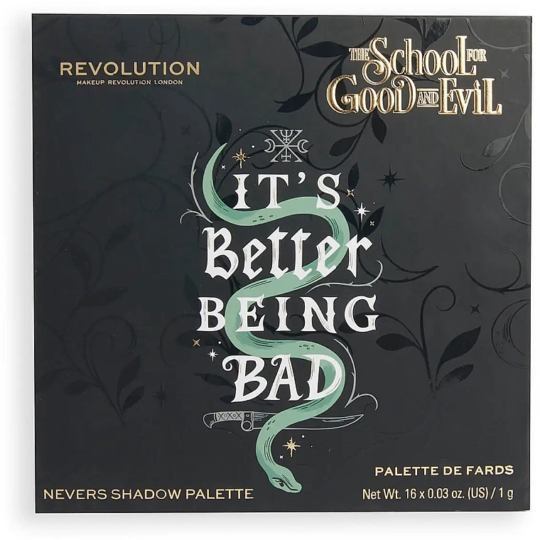 Lidschattenpalette - Makeup Revolution The School For Good And Evil Nevers Shadow Palette — Bild N1