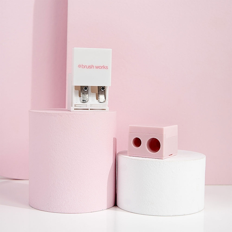 Spitzerset weiß und rosa - Brushworks Cosmetic Pencil Sharpener Duo  — Bild N4