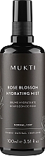 Düfte, Parfümerie und Kosmetik Feuchtigkeitsspendendes Gesichtsspray mit Rosenblüten - Mukti Organics Rose Blossom Hydrating Mist 