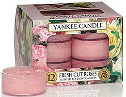 Düfte, Parfümerie und Kosmetik Teelichter Fresh Cut Roses - Yankee Candle Scented Tea Light Candles Fresh Cut Roses