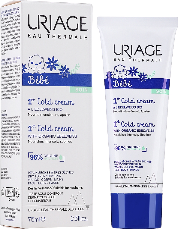 Intensiv nährende und schützende Gesichts- und Körperpflege für Babys - Uriage Cold Cream — Bild N2