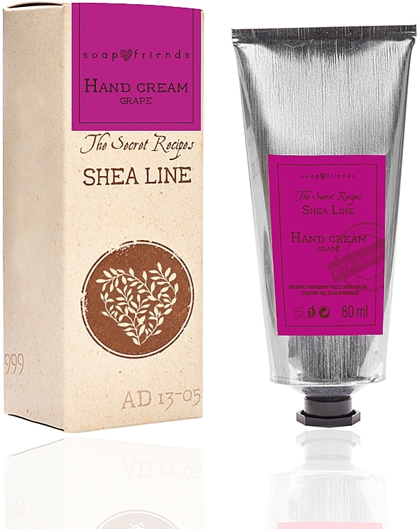 Handcreme Trauben - Soap&Friends Shea Line Hand Cream Grape — Bild N1