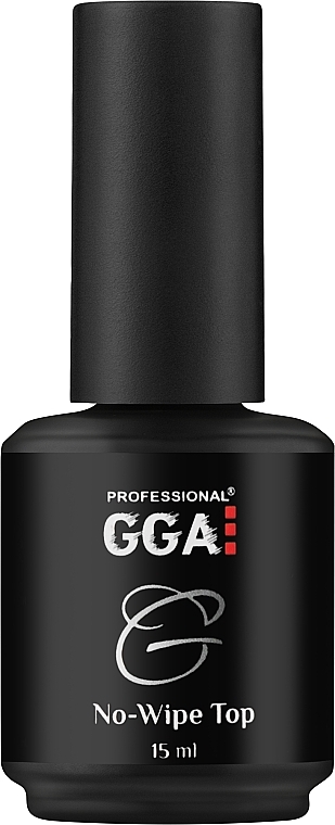 Gel-Nagelüberlack ohne Klebeschicht - GGA Professional No-Wipe Top Coat — Bild N1