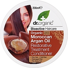 Düfte, Parfümerie und Kosmetik Revitalisierender Conditioner mit marokkanischem Arganöl - Dr. Organic Bioactive Haircare Moroccan Argan Oil Restorative Treatment Conditioner