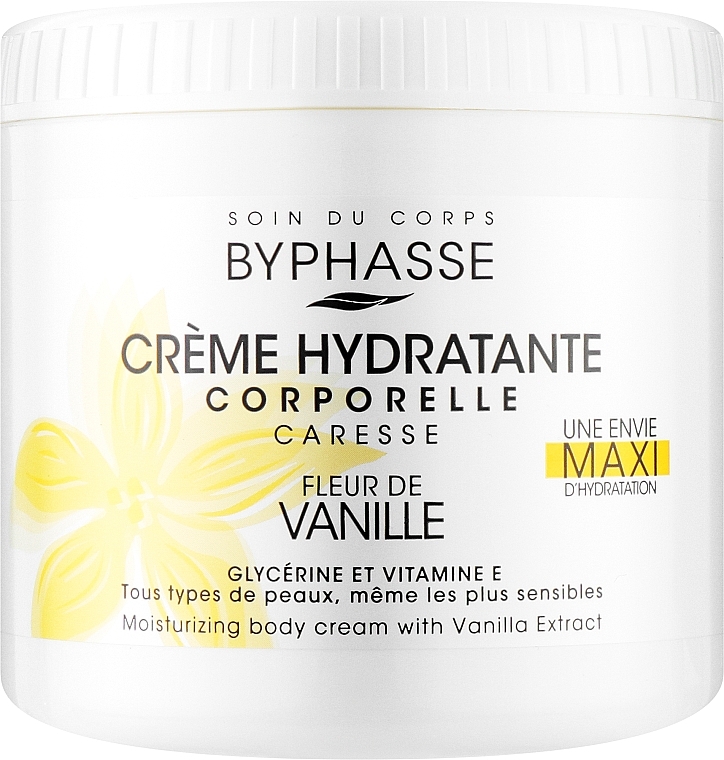 Feuchtigkeitsspendende Körpercreme mit Vanilleextrakt - Byphasse Moisturizing Body Cream With Vanilla Extract — Bild N1