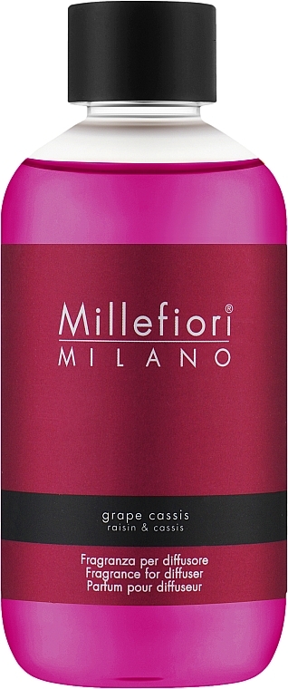 Aroma-Diffusor-Nachfüllung Trauben-Cassis - Millefiori Milano Natural Diffuser Refill — Bild N1