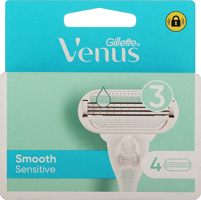 Ersatz-Rasierkassetten 4 St. - Gillette Venus Smooth Sensitive — Bild N1