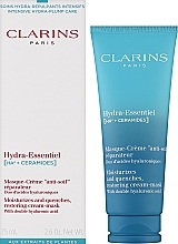 Revitalisierende Creme-Gesichtsmaske - Clarins Hydra-Essentiel HA2+ Ceramides Restoring Cream-Mask — Bild N2