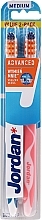 Zahnbürste mittel Advanced blau, rosa 2 St. - Jordan Advanced Medium — Bild N1
