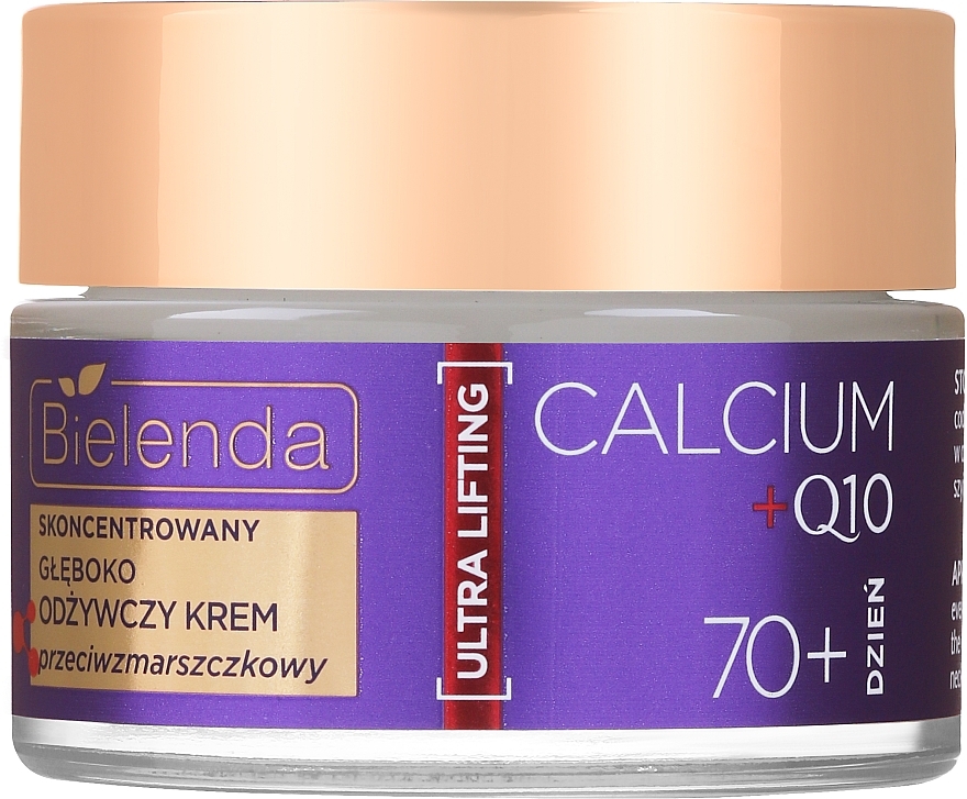 Pflegende Anti-Falten-Creme 70+ - Bielenda Calcium + Q10  — Bild N1