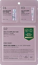 Gesichtsmaske mit Kollagen - VT Cosmetics Cica Collagen All in One 3steps Mask — Bild N1