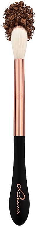 Lidschattenpinsel VS325 schwarz mit Roségold - Luvia Cosmetics Crease Blender Brush Black Rose Gold — Bild N2