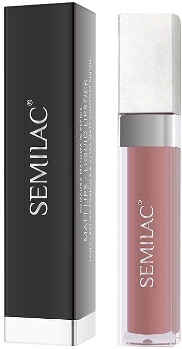 Flüssiger Lippenstift matt - Semilac Liquid Matte Lipstick — Bild N1