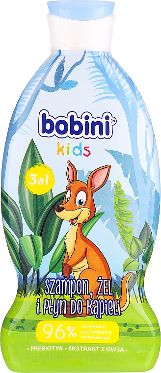 3in1 Shampoo, Duschgel und Schaumbad für Kinder mit Pre­bio­ti­kum und Haferextrakt Super Feuerwehrmann - Bobini — Bild N1