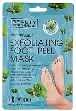 Peeling-Fußmaske - Beauty Formulas Peppermint Exfoliating Foot Peel Mask  — Bild N1