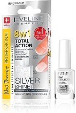 Düfte, Parfümerie und Kosmetik 8in1 Nagelconditioner - Eveline Cosmetics Nail Therapy Professional Silver Shine