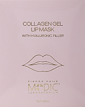 Düfte, Parfümerie und Kosmetik Hydrogel-Lippenmaske mit Kollagen - Pierre Rene Medic Collagen Gel Lip Mask