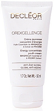 Energetisierende Anti-Aging Gesichtscreme mit ätherischem Magnolienöl und Pfingstrosenextrakt - Decleor Orexcellence Energy Concentrate Youth Cream (Salon Product) — Bild N1