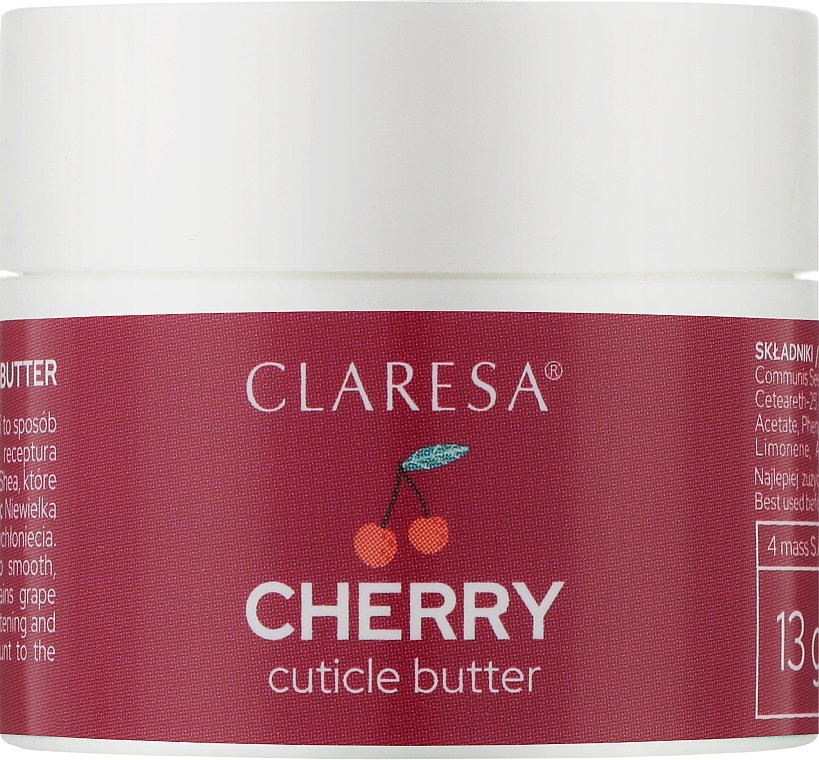 Nagelhautöl Kirsche - Claresa Cuticle Butter Cherry — Bild N2