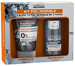 Düfte, Parfümerie und Kosmetik Pflegeset für Männer - L'Oreal Paris Men Expert Magnesium Defense Set (cl/gel/100ml + f/cr/50ml)