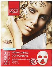 Düfte, Parfümerie und Kosmetik Verjüngende Tuchmaske für das Gesicht mit Schneckenextrakt - Czyste Piekno Bosca Snail Face Mask