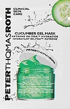 GESCHENK! Gelmaske Gurke - Peter Thomas Roth Cucumber Gel Mask Extreme De-Tox Hydrator — Bild N1