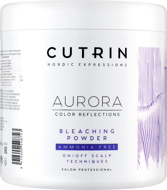 Parfüm- und ammoniakfreies Aufhellungspulver - Cutrin Aurora Bleach Powder No Ammonia — Bild N1