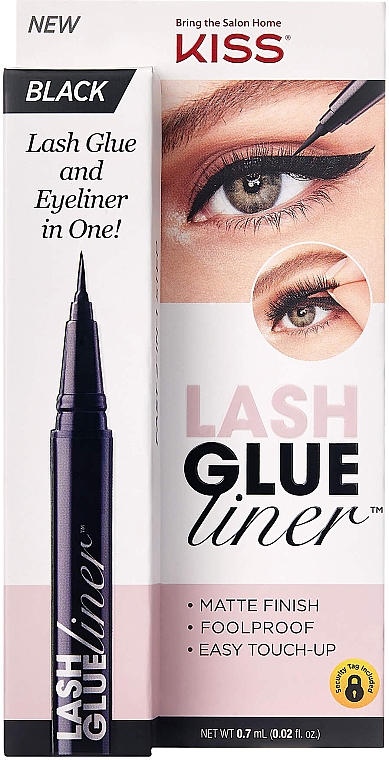 2in1 Eyeliner und Kleber für künstliche Wimpern - Kiss Lash Glue Liner — Bild N1