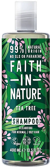 Reinigendes Shampoo mit Teebaumöl - Faith In Nature Tea Tree Shampoo — Bild N1