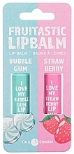Lippenpflegeset - Cosmetic 2K Fruitastic Lip Balm (Lippenbalsam 4.2g + Lippenbalsam 4.2g) — Bild N1