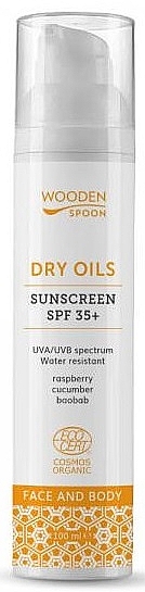 Sonnenschutzlotion für Gesicht und Körper - Wooden Spoon Dry Oils Sunscreen SPF 35 — Bild N1