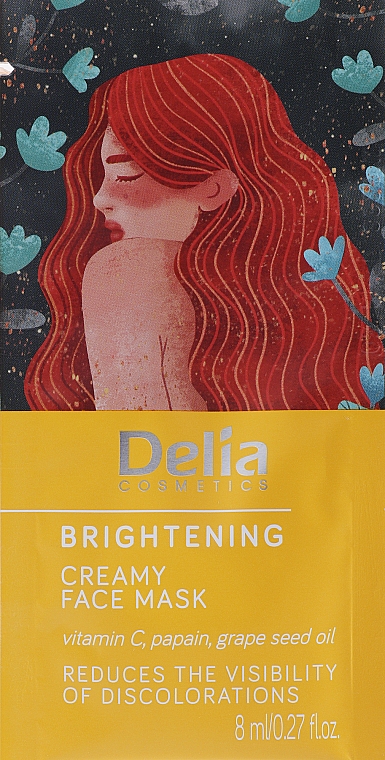 Creme-Gesichtsmaske - Delia Cosmetics Brightening Creamy Face Mask — Bild N1