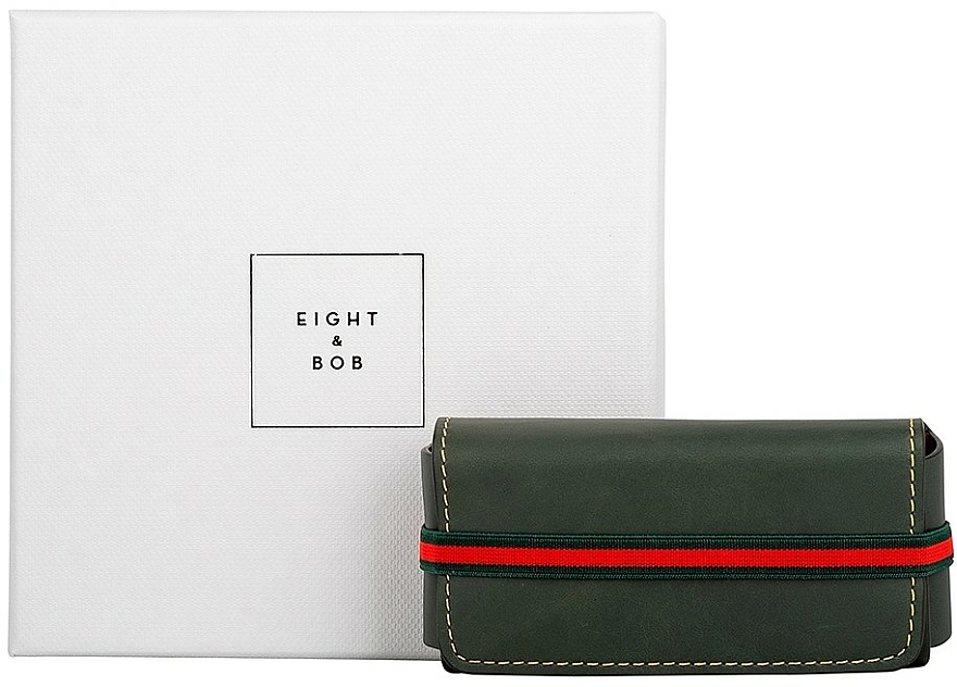 Parfum-Etui grün - Eight & Bob Forest Green Leather Case Set — Bild N1