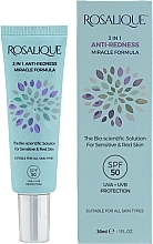 Düfte, Parfümerie und Kosmetik Gesichtscreme gegen Rötungen - Rosalique 3 in 1 Anti-Redness Miracle Formula